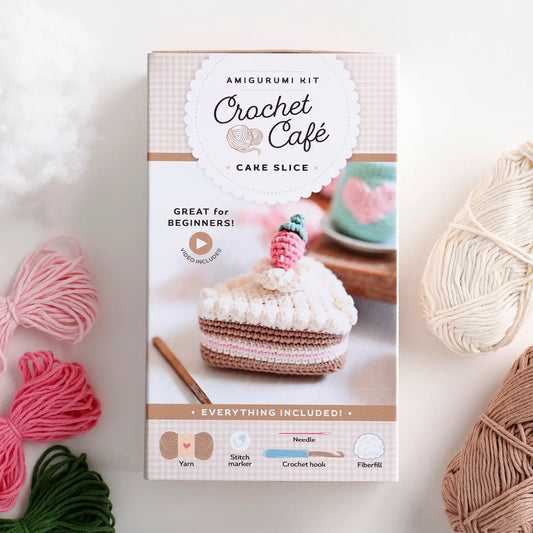 Crochet Café Amigurumi Kit Cake Slice