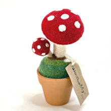 Load image into Gallery viewer, Mushroom Plant Monster Ornament (pre-made)