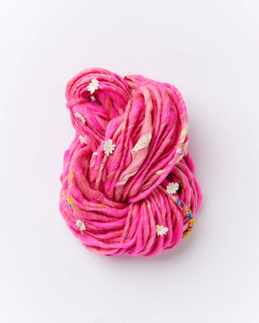 Knit Collage Daisy Chain