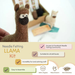 Needle Felting Kit Llama