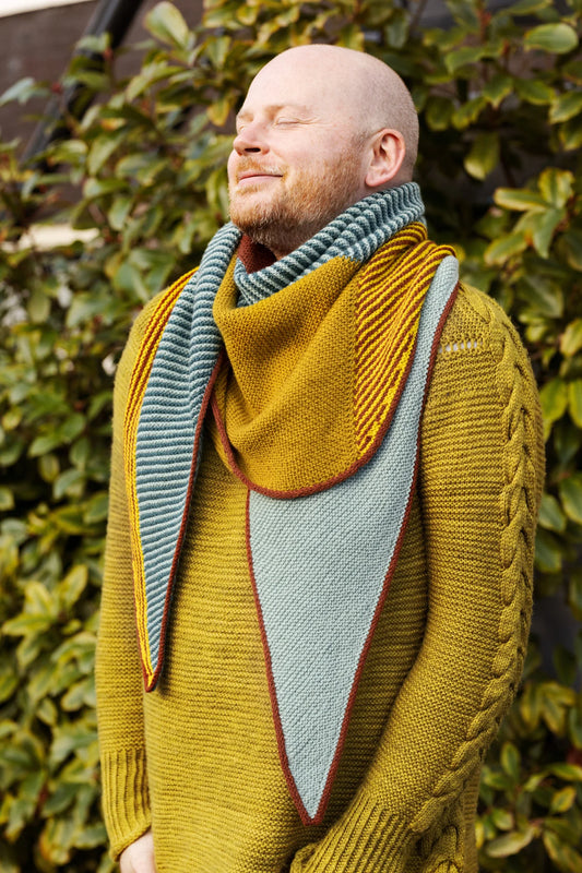 Vertices Unite Shawl Pattern by Stephen West