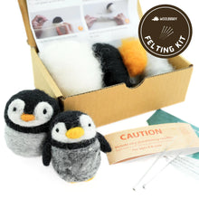 Load image into Gallery viewer, Needle Felting Kit Penguin