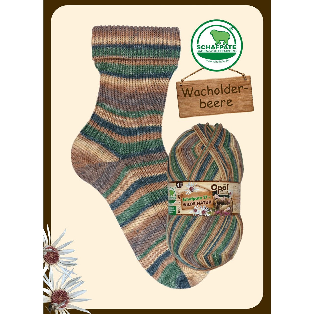 Opal Sock Schafpate Wild Nature