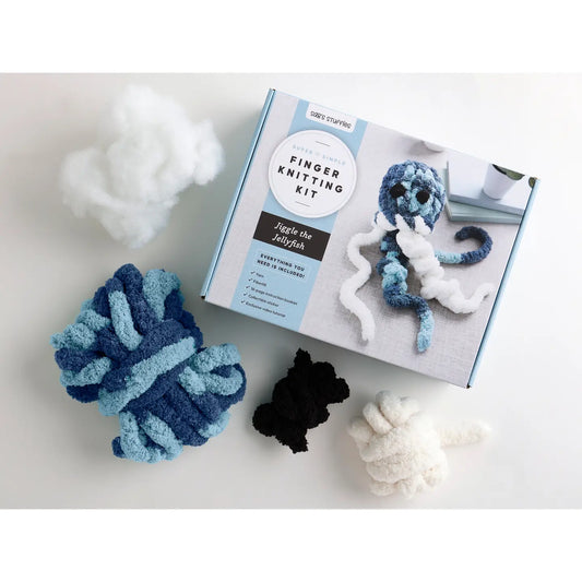 Super Simple Finger Knitting Kit Jiggle the Jellyfish