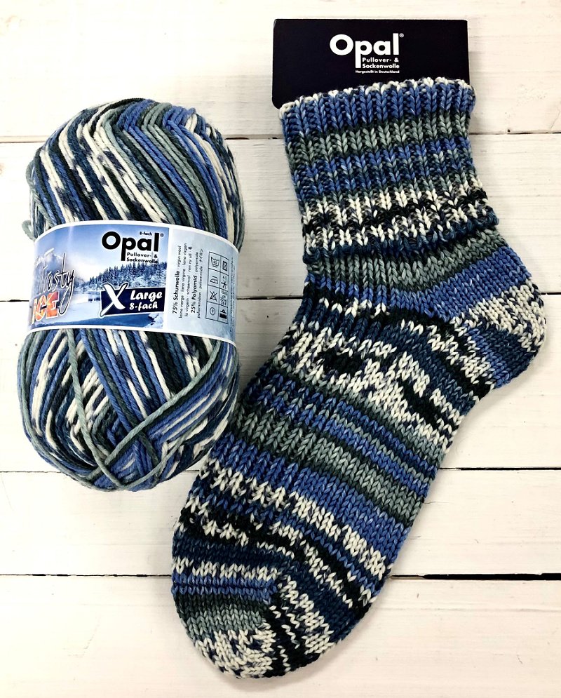 Opal Frosty Ice XL 8ply Sock