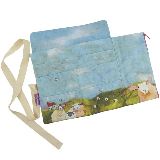 Felted Sheep Circular Needle Wrap