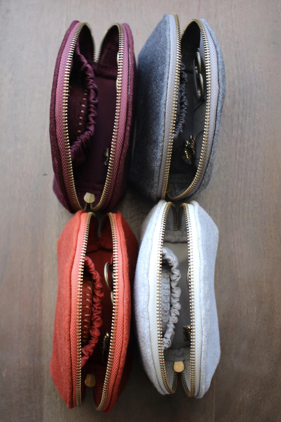 Woolen Zippered Notions Pouch