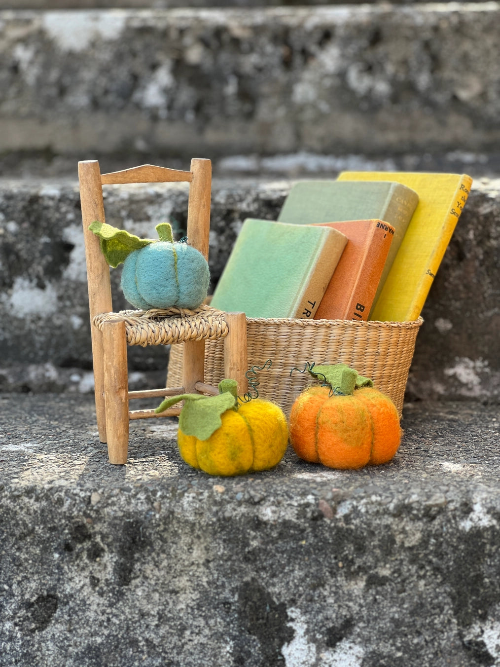 Wooly Pumpkins Needle Felting Kit