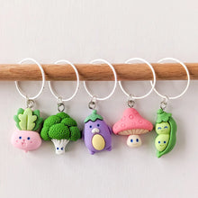 Load image into Gallery viewer, Large Vegetables Stitch Markers