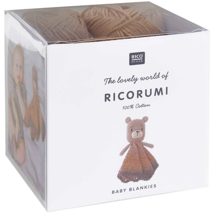 Ricorumi Baby Blankies Teddy Crochet Kit