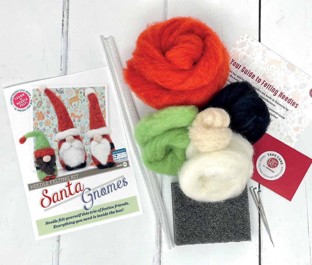 Santa Gnomes Needle Felting Kit