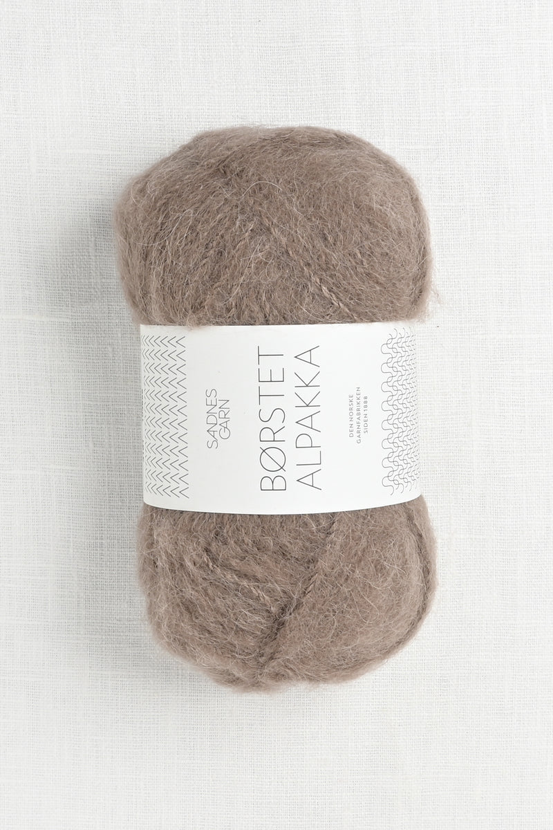 Borstet Alpakka