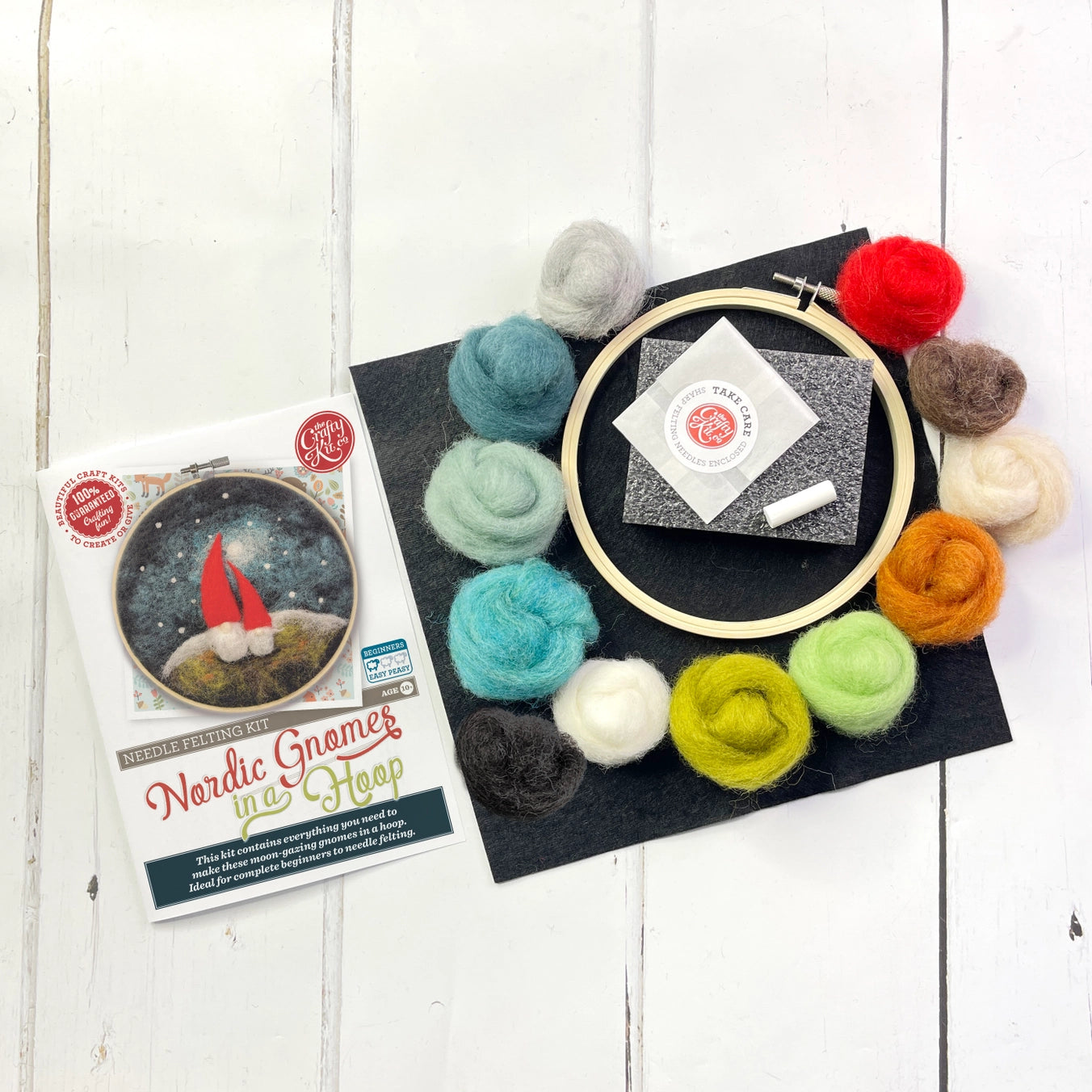 Gnomes In A Hoop Needle Felting Kit