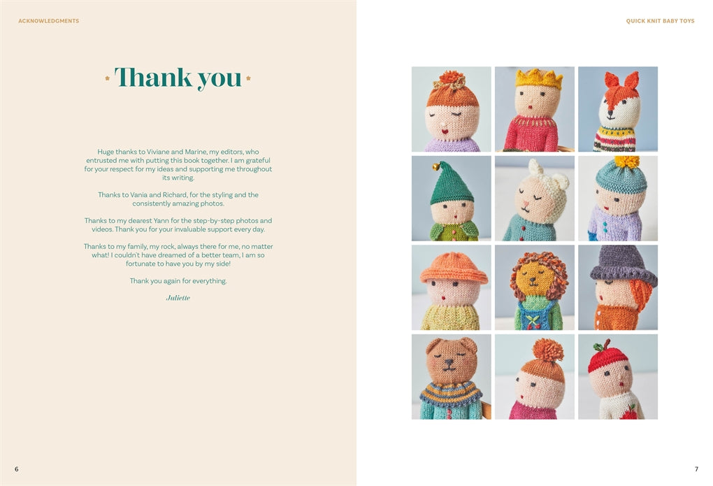 Quick Knit Baby Toys by Juliette Michelet