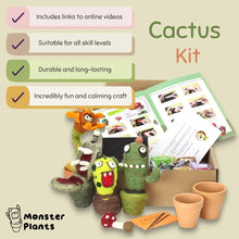 Load image into Gallery viewer, Needle Felting Kit Cactus Monster
