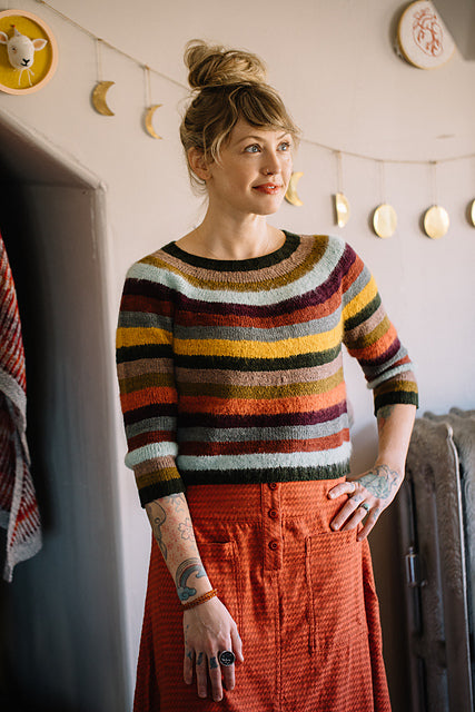 Stripes! Sweater Pattern by Andrea Mowery