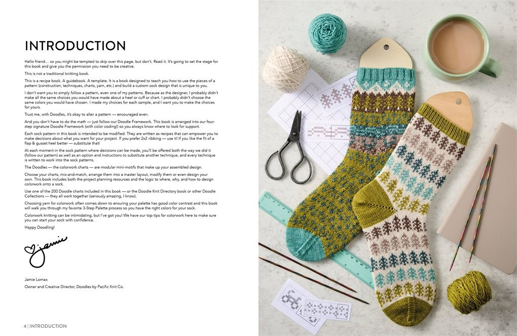 The Doodle Sock Knitting Directory by Jamie Lomax