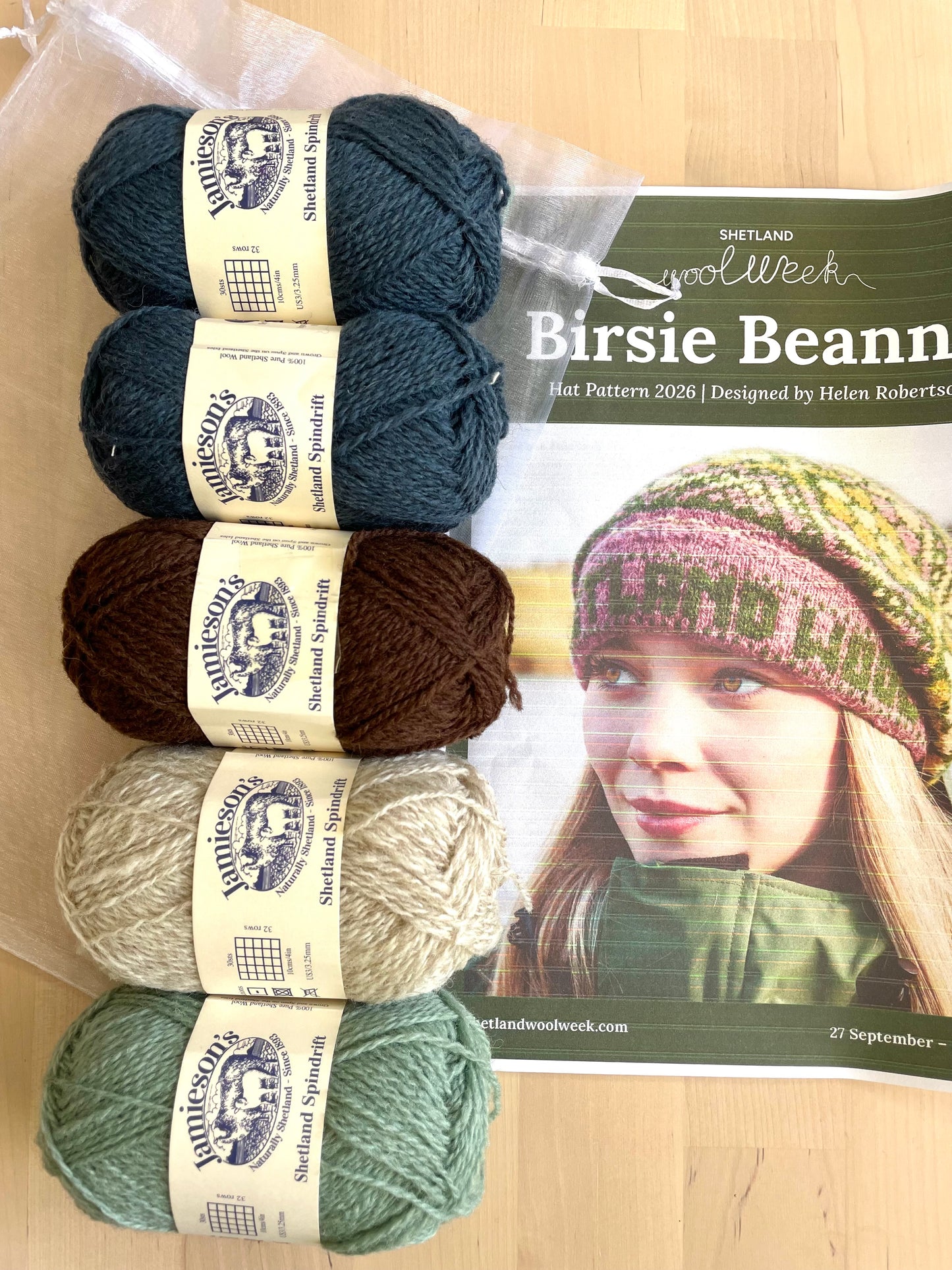 Birsie Beanny Hat Kit Wool Week 2026