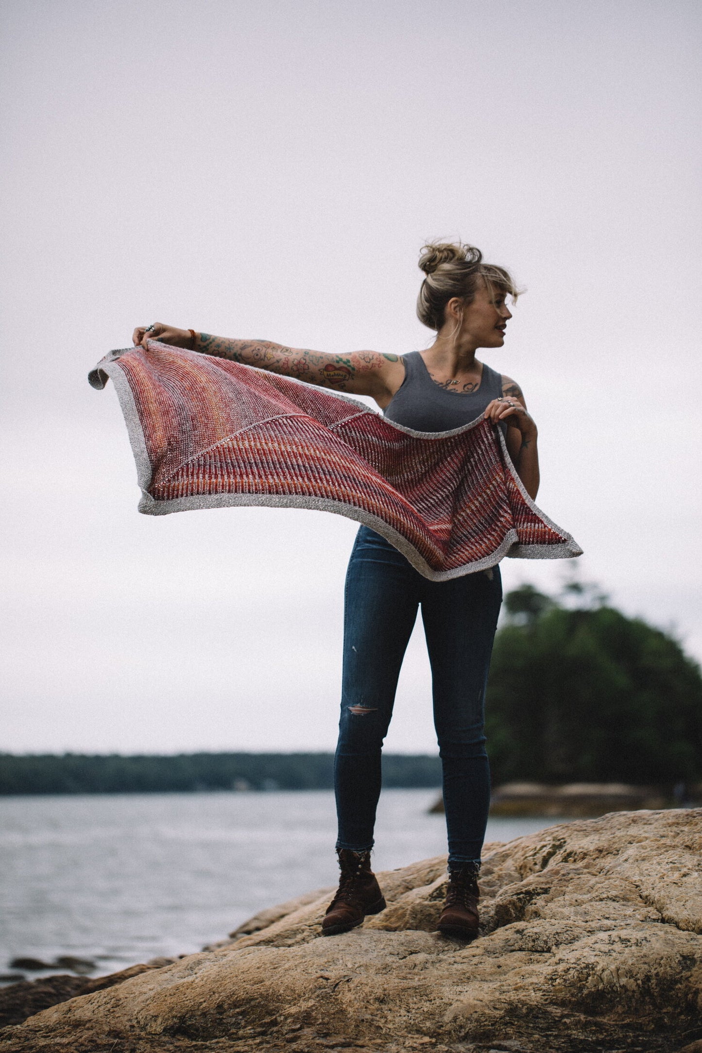 Cinnabar Shawl - Drea Renee Knits