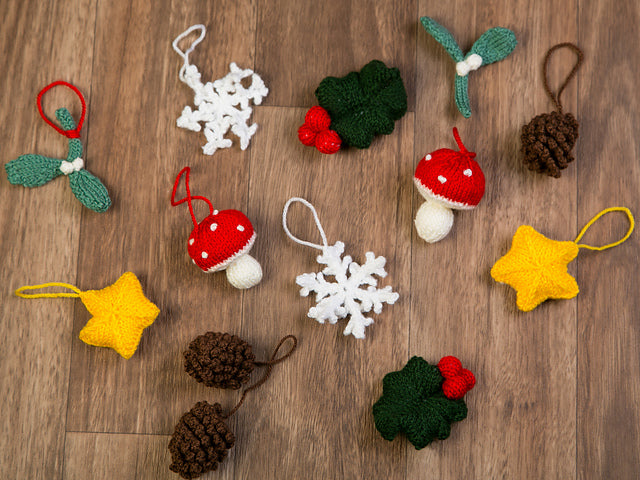 Knit Winter Woodland Garland