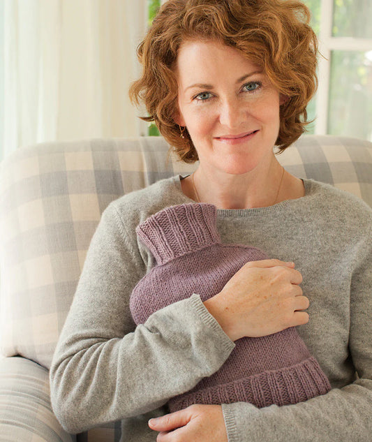 Hot Water Bottle Cozy Pattern by Churchmouse