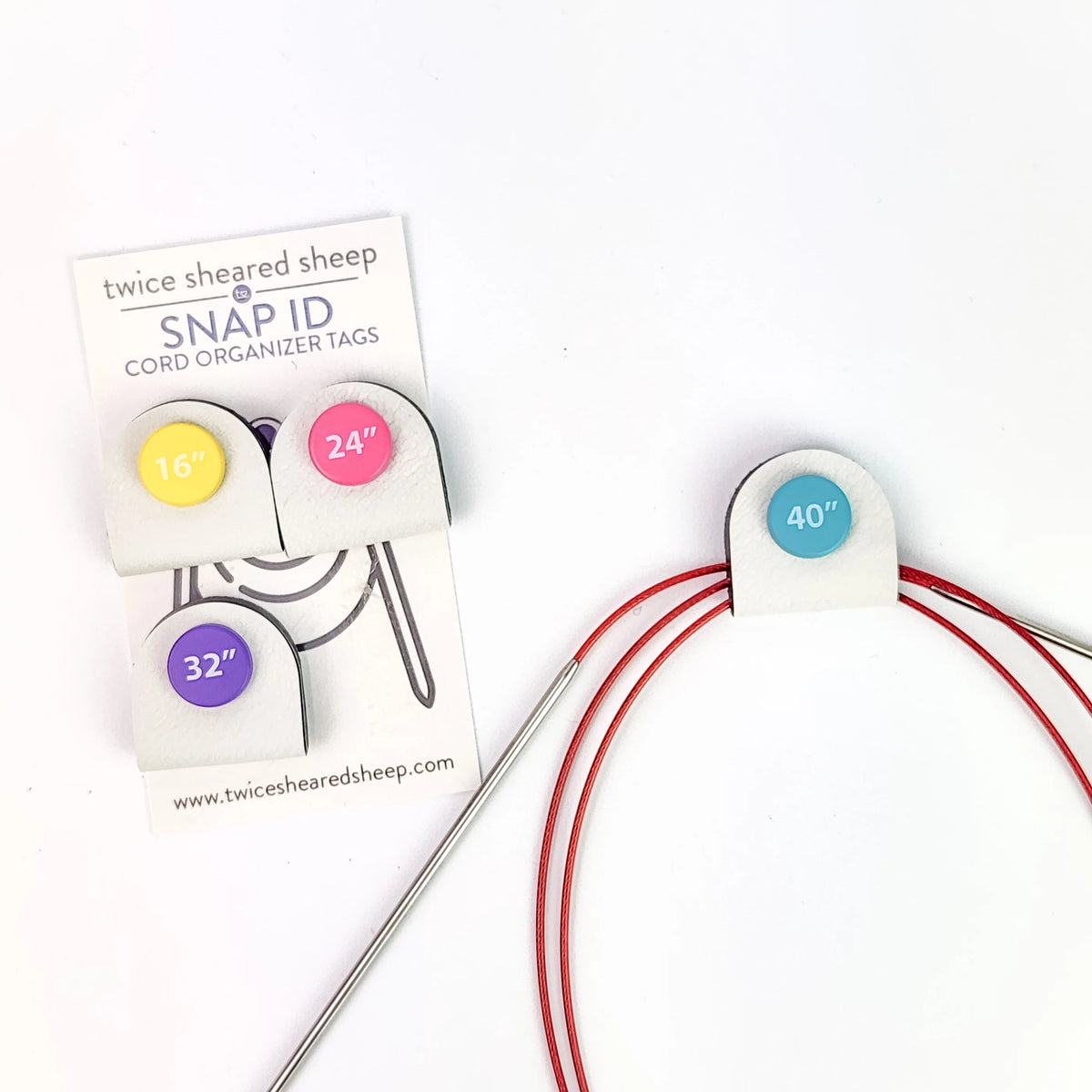 Snap ID Cord Organizer Tags – Knotty Knit