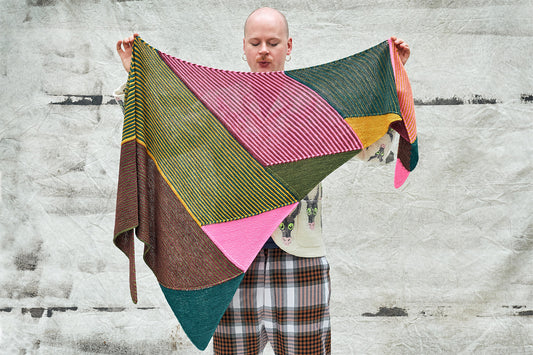 Triangle Parade Shawl Pattern by Stephen West