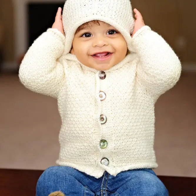 Sugar Bear Hooded Cardi Pattern