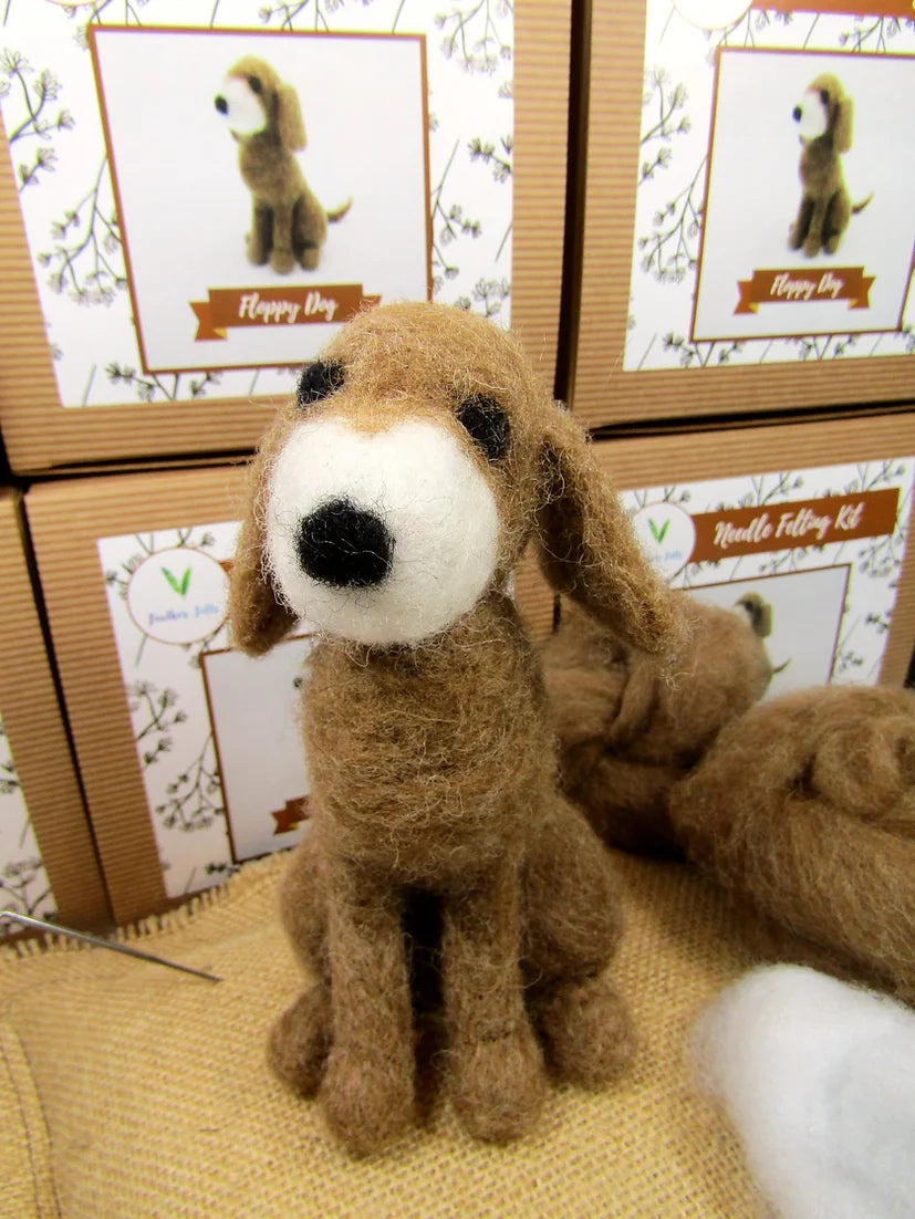 Floppy Dog Needle Felting Kit