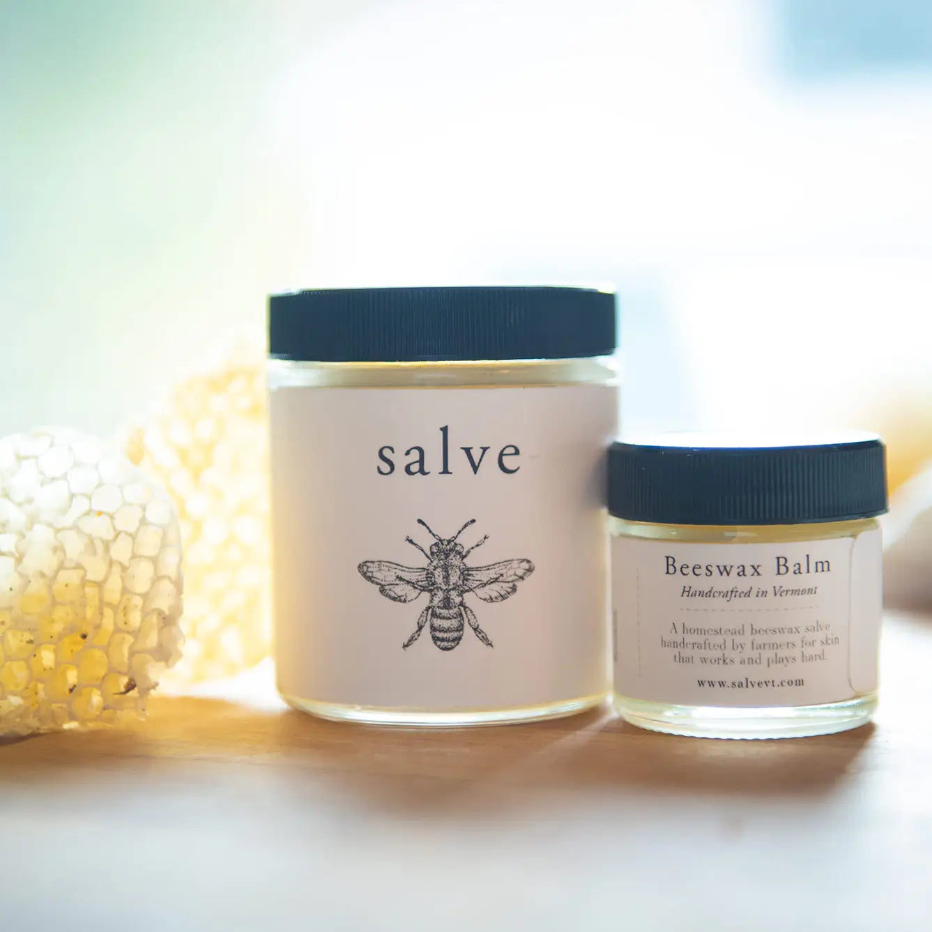 Salve VT 2oz. Beeswax Knitters Salve