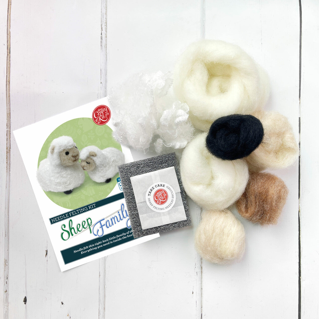 Sheep Family Needle Felting Kit