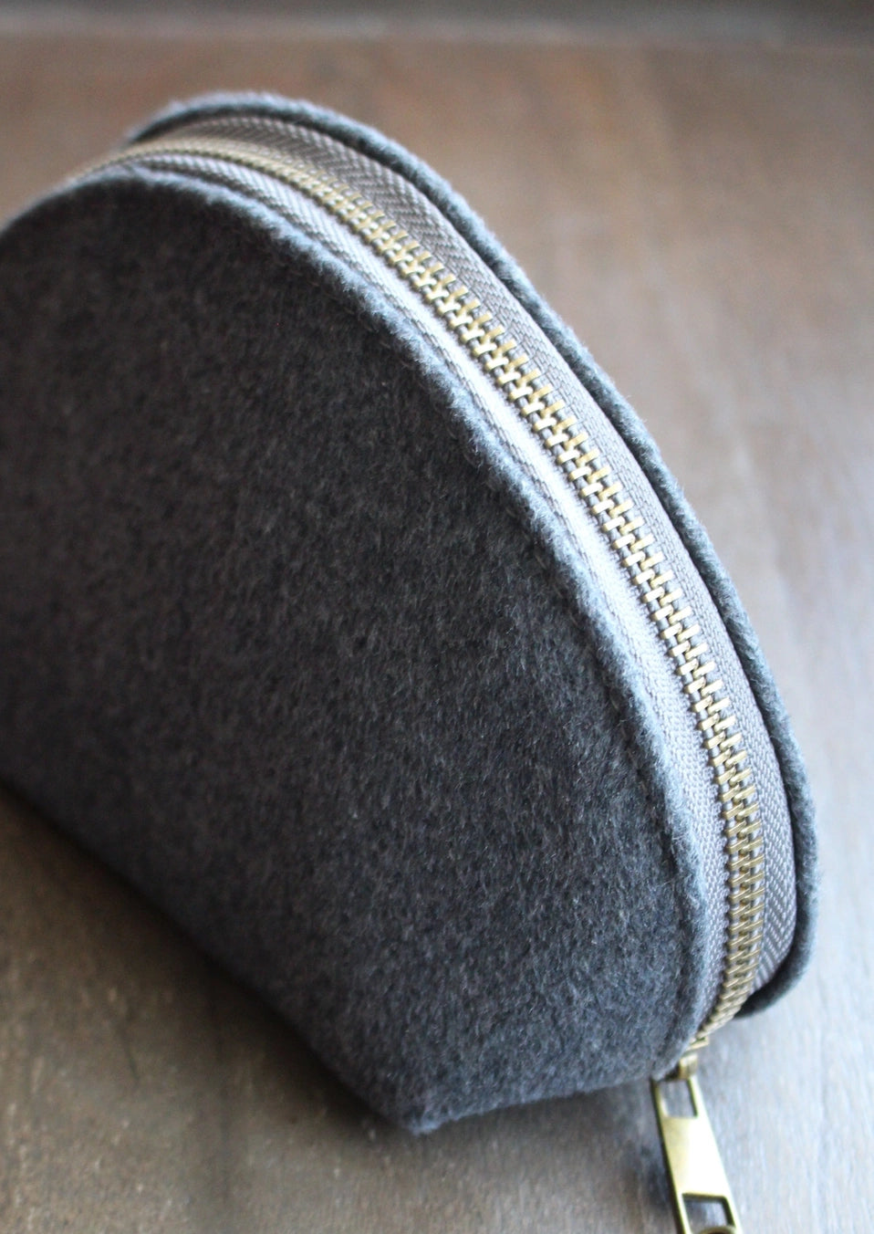 Woolen Zippered Notions Pouch