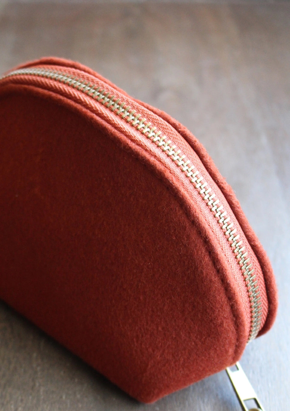 Woolen Zippered Notions Pouch