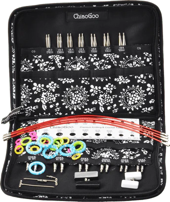 ChiaoGoo - 4" Twist Interchangeable Needle Set Red Lace Complete Set US 2-15 (2.75MM-10.00MM)