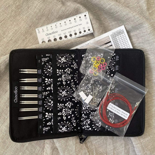 ChiaoGoo - 5" Twist Interchangeable Needle Set Red Lace Small US 2-8(2.75MM-5.00MM)