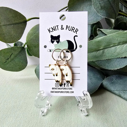 Hannah Cat Ring Stitch Markers