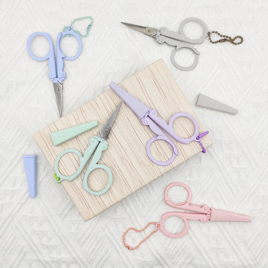 Portable Folding Scissors with Sheath