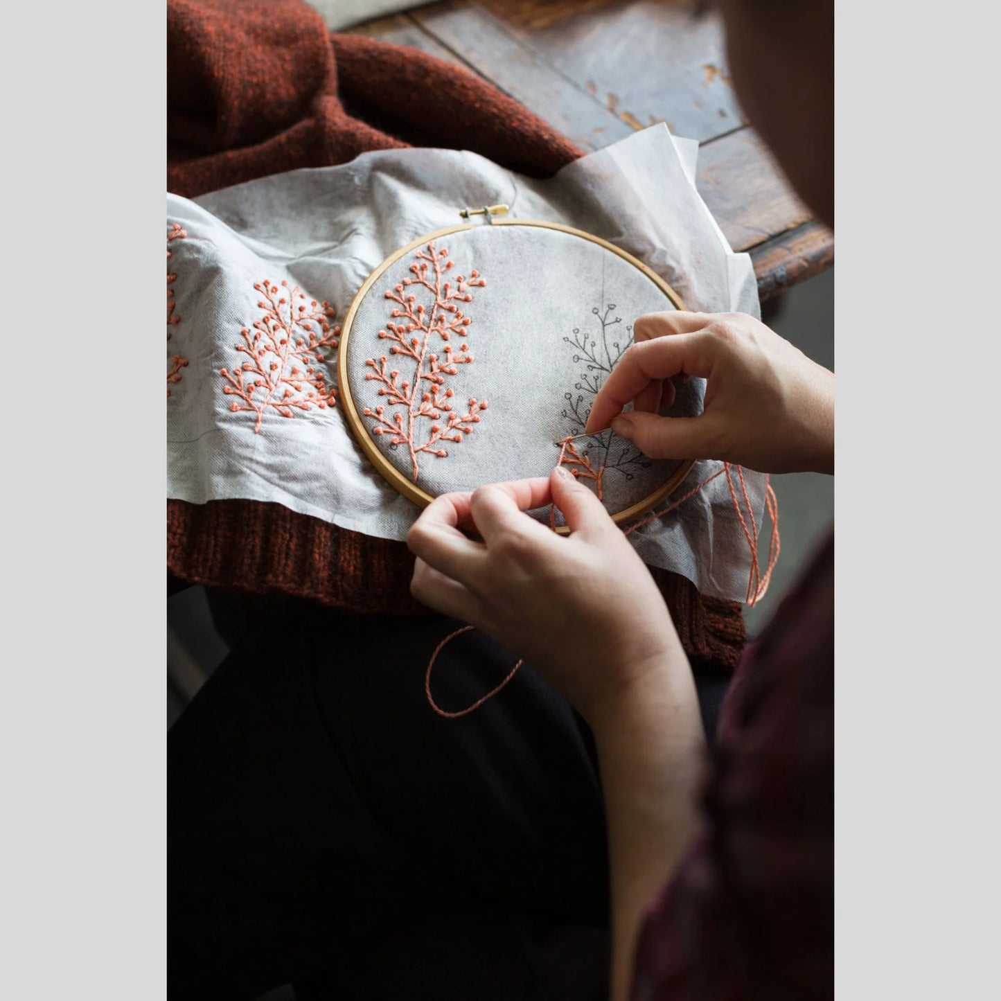 Embroidery On Knits by Judit Gummlich