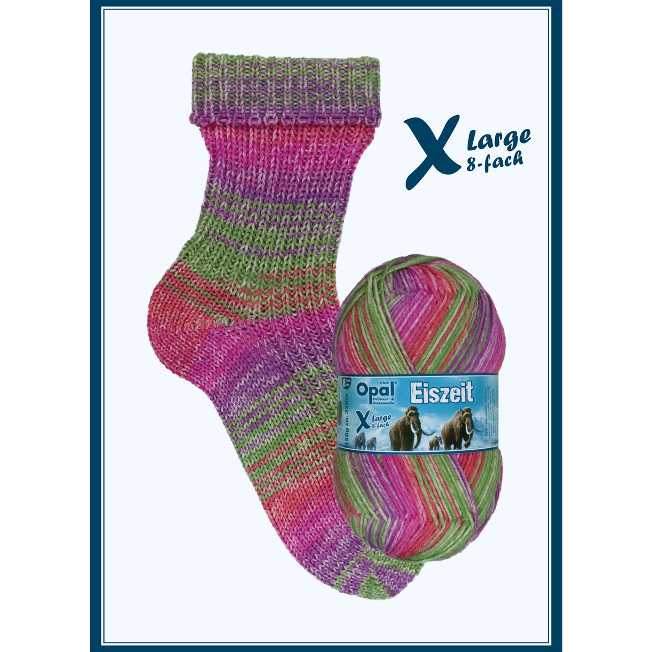 Opal Frosty Ice XL 8ply Sock