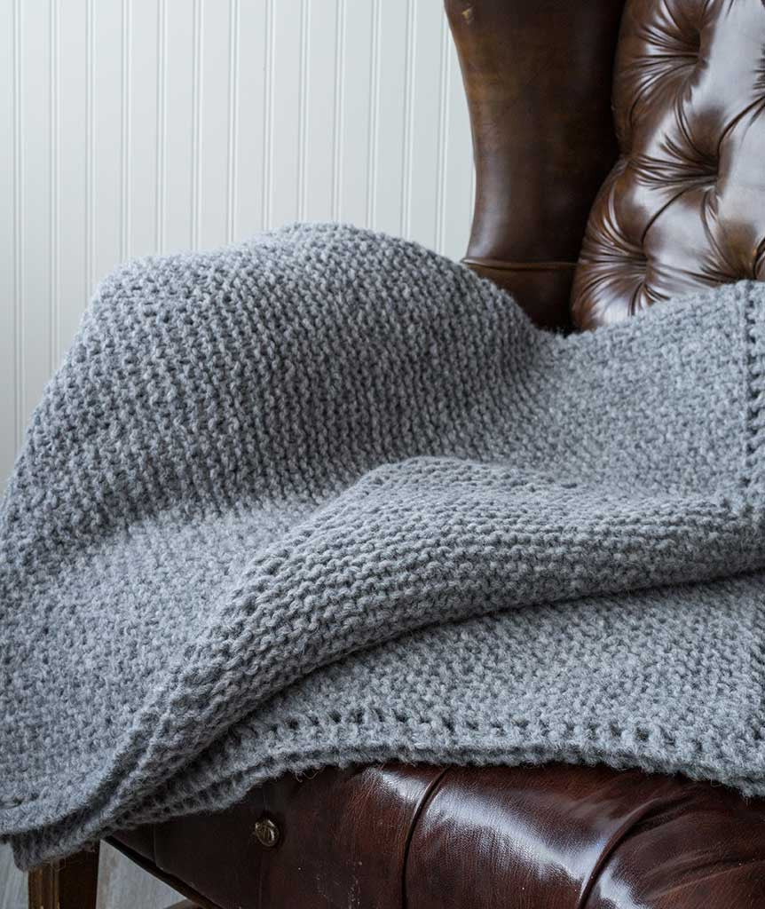 Picot Edge Mohair Throw Pattern