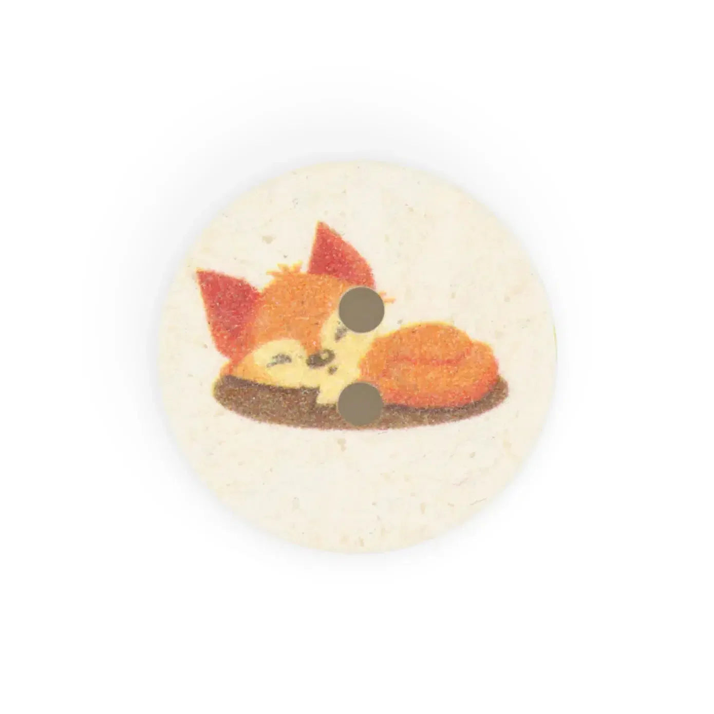 15mm Recycled Cotton Fox Button (each)