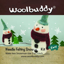 Load image into Gallery viewer, Needle Felting Kit Snowman