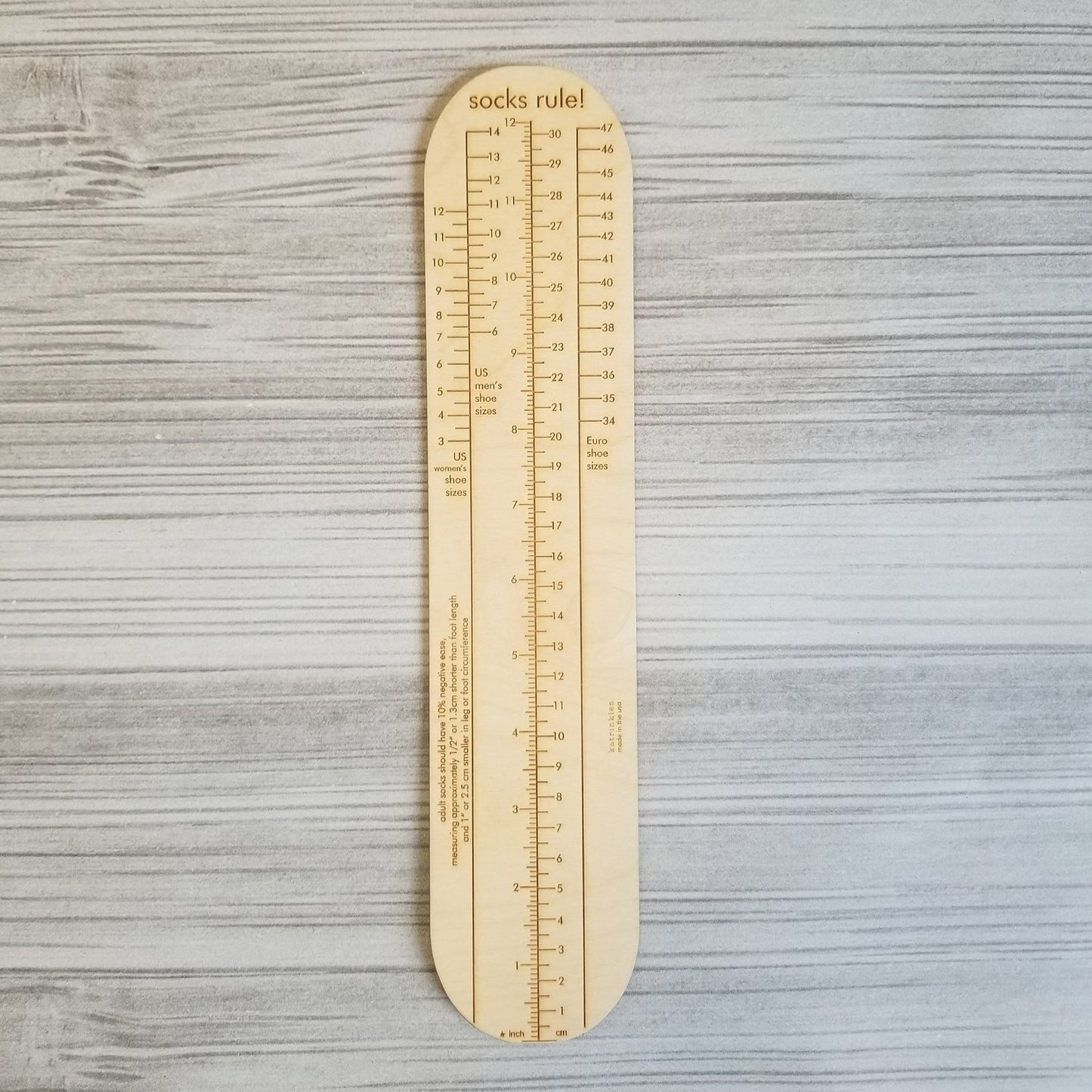 Sock Ruler